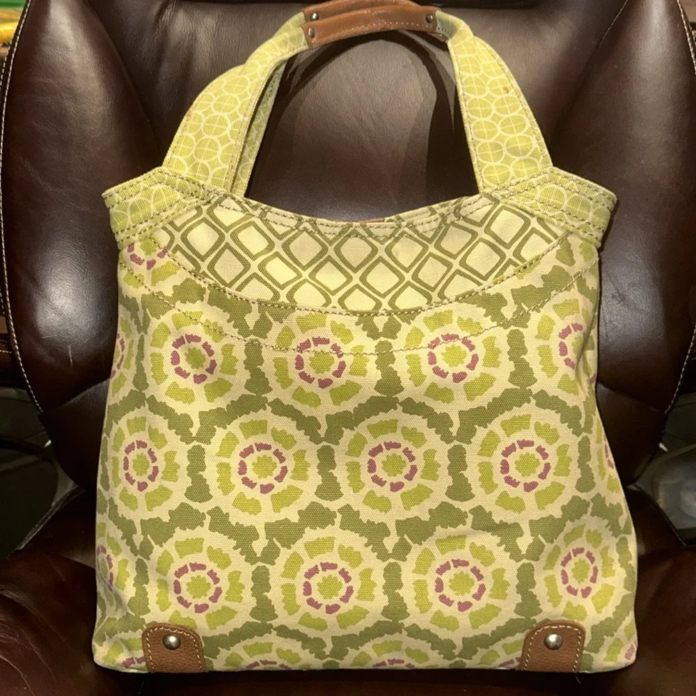 Fossil Cotton & Leather Bag - Picture 6 of 16
